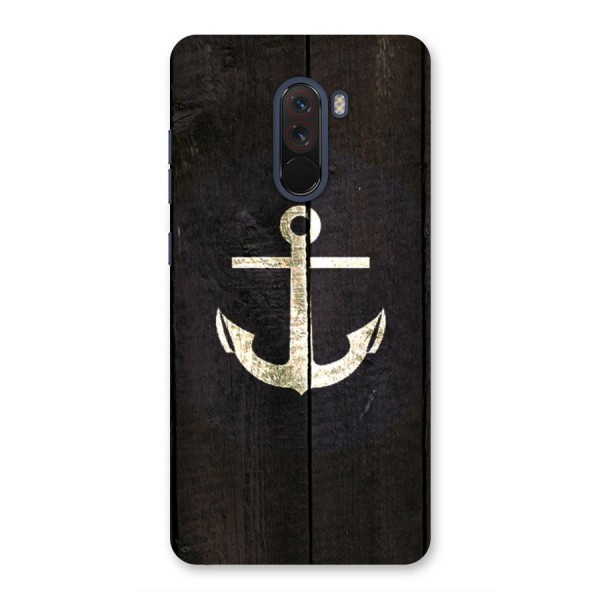 Wood Anchor Back Case for Poco F1