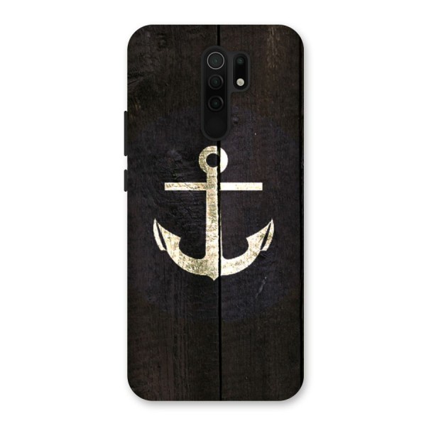 Wood Anchor Back Case for Poco M2