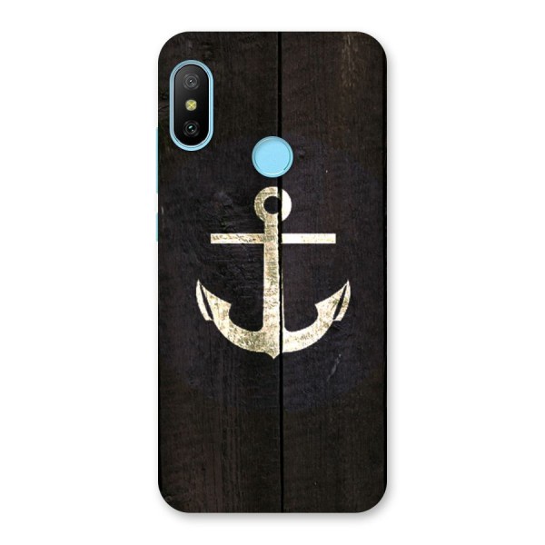 Wood Anchor Back Case for Redmi 6 Pro