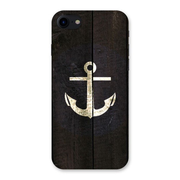 Wood Anchor Back Case for iPhone SE 2020