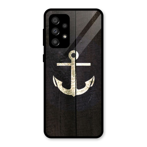 Wood Anchor Glass Back Case for Galaxy A32