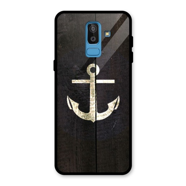 Wood Anchor Glass Back Case for Galaxy J8