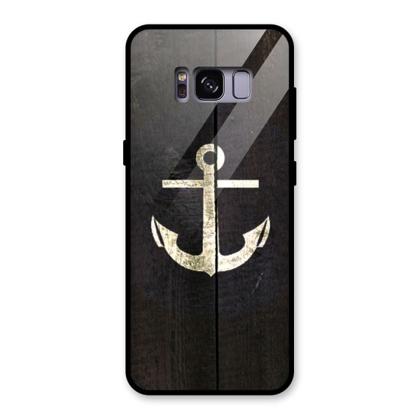 Wood Anchor Glass Back Case for Galaxy S8