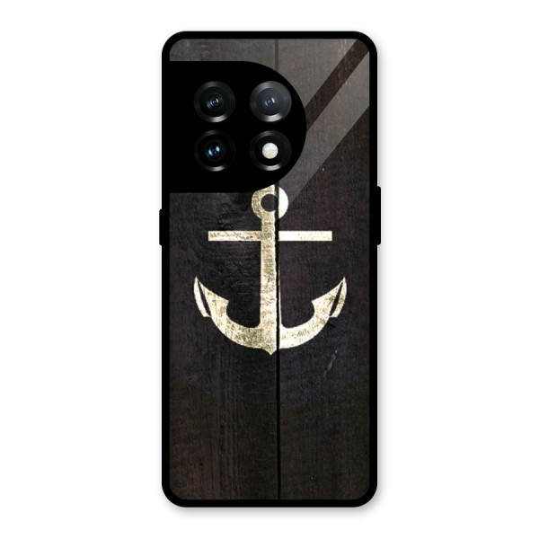 Wood Anchor Glass Back Case for OnePlus 11