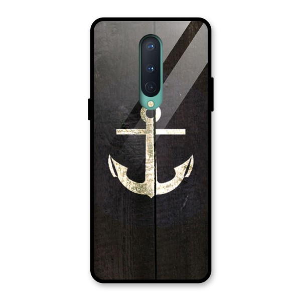 Wood Anchor Glass Back Case for OnePlus 8