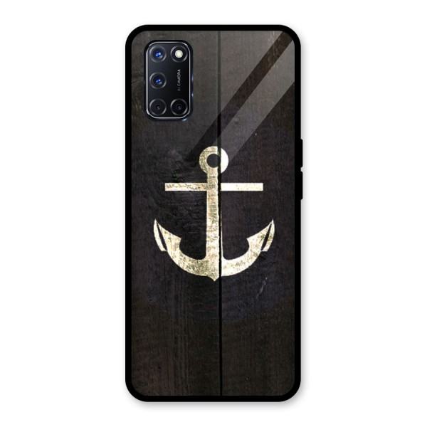 Wood Anchor Glass Back Case for Oppo A52