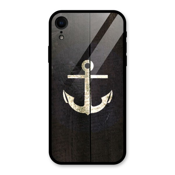 Wood Anchor Glass Back Case for XR