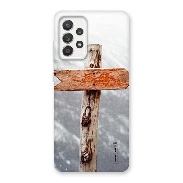 Wood And Snow Back Case for Galaxy A52