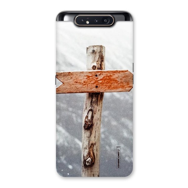 Wood And Snow Back Case for Galaxy A80