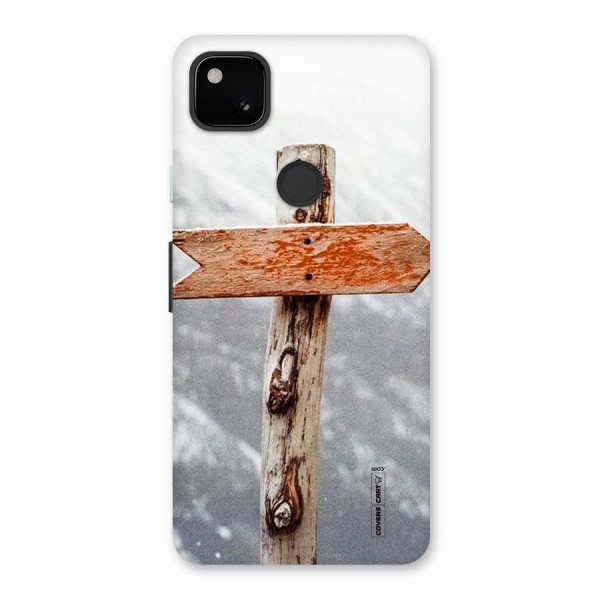 Wood And Snow Back Case for Google Pixel 4a