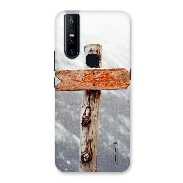 Wood And Snow Back Case for Vivo V15