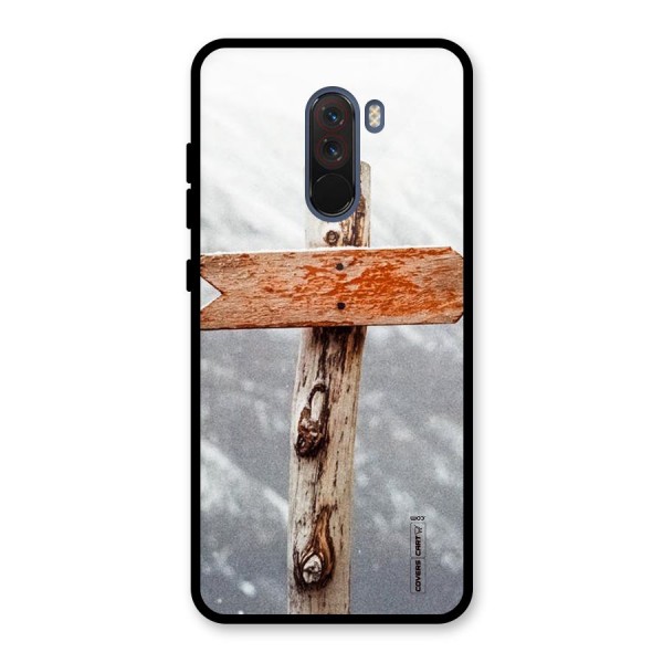 Wood And Snow Glass Back Case for Poco F1