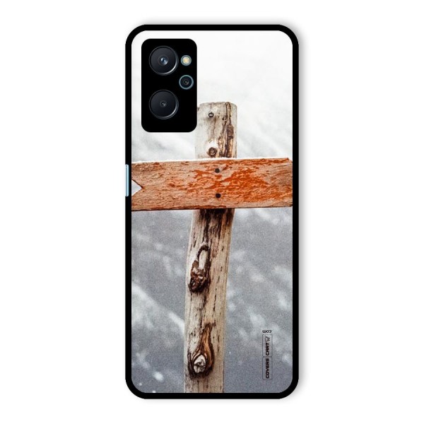 Wood And Snow Glass Back Case for Realme 9i