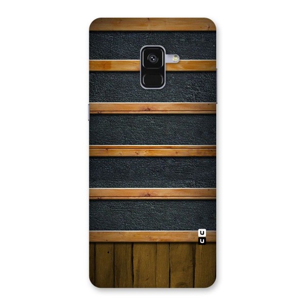 Wood Design Back Case for Galaxy A8 Plus