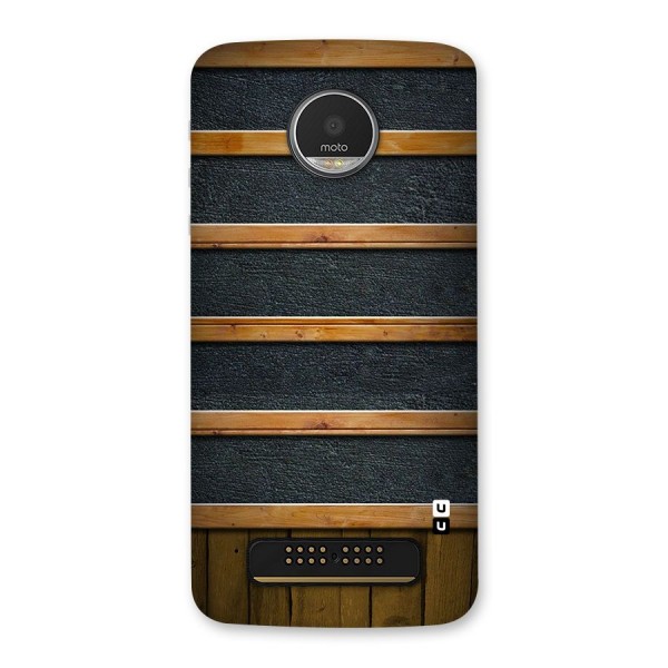 Wood Design Back Case for Moto Z Play