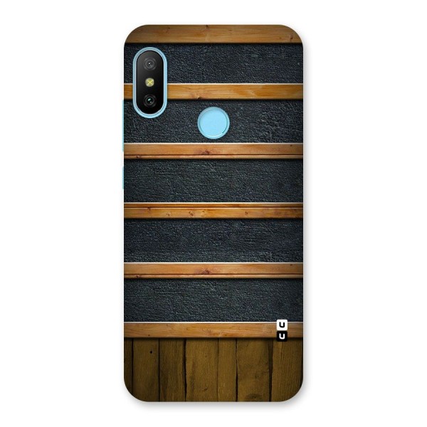 Wood Design Back Case for Redmi 6 Pro