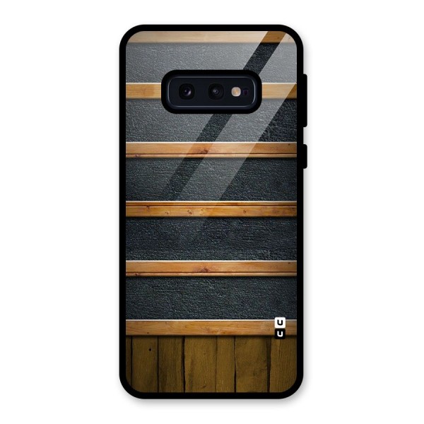 Wood Design Glass Back Case for Galaxy S10e