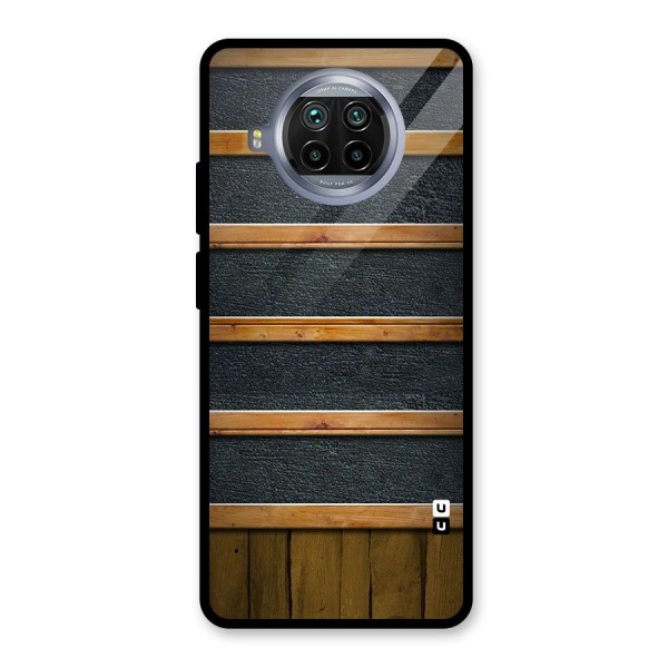 Wood Design Glass Back Case for Mi 10i