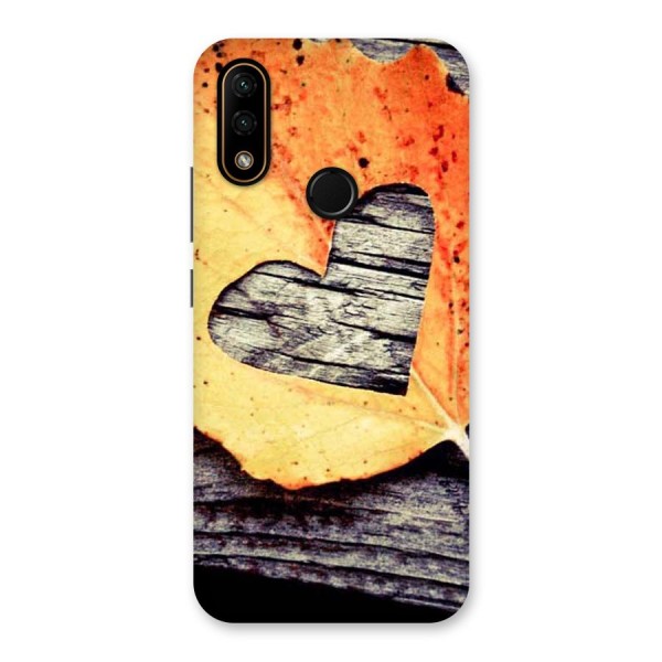 Wood Heart Leaf Back Case for Lenovo A6 Note