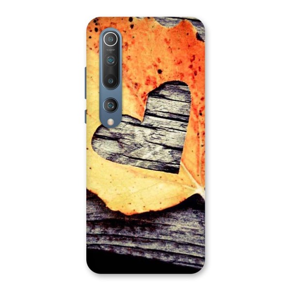 Wood Heart Leaf Back Case for Mi 10