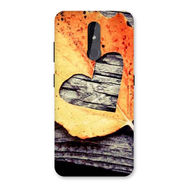 Wood Heart Leaf Back Case for Nokia 3.2