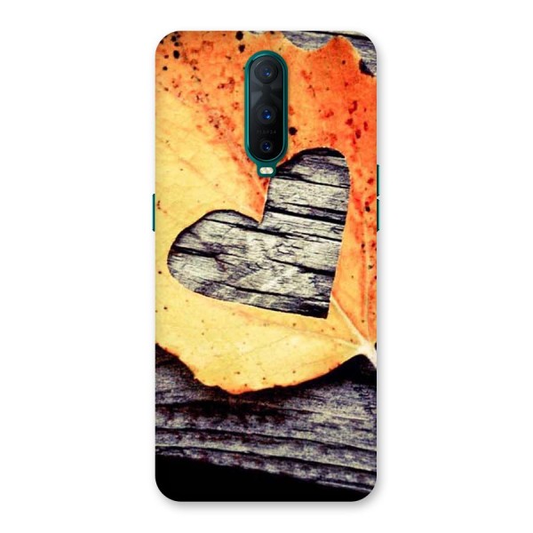 Wood Heart Leaf Back Case for Oppo R17 Pro