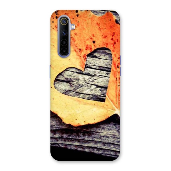 Wood Heart Leaf Back Case for Realme 6