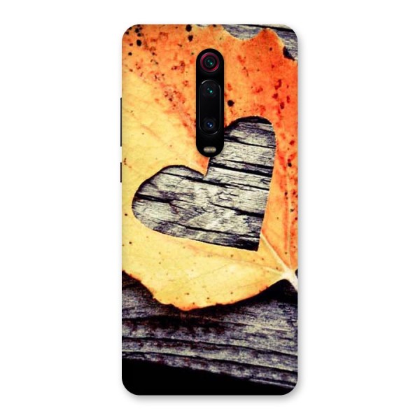 Wood Heart Leaf Back Case for Redmi K20 Pro