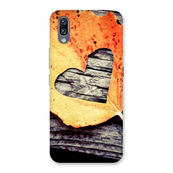 Wood Heart Leaf Back Case for Vivo NEX