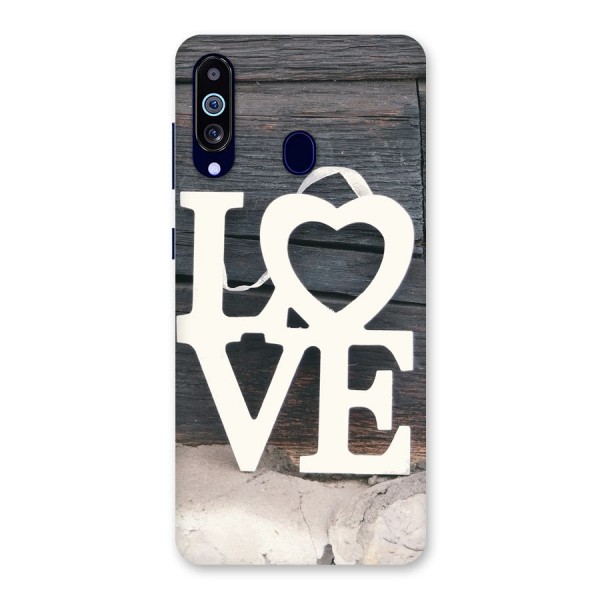 Wood Love Lock Back Case for Galaxy A60