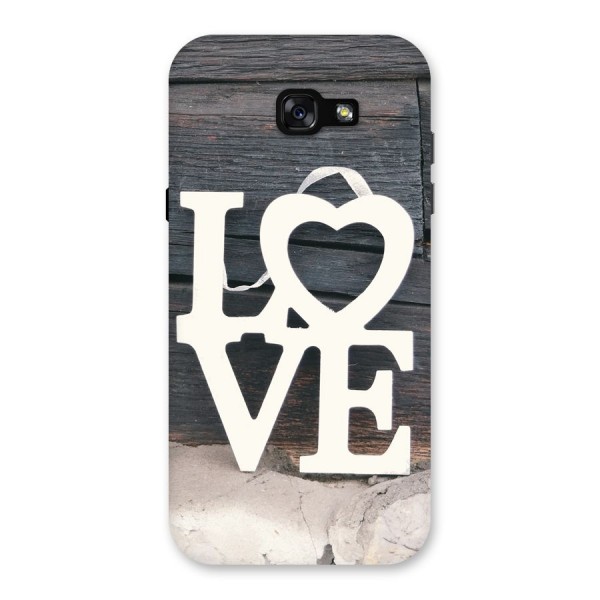 Wood Love Lock Back Case for Galaxy A7 (2017)