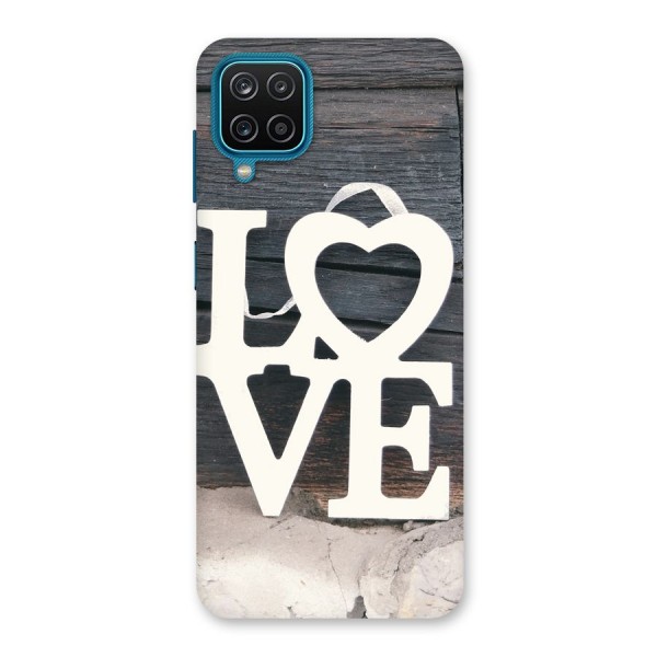 Wood Love Lock Back Case for Galaxy F12