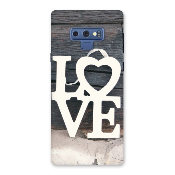 Wood Love Lock Back Case for Galaxy Note 9