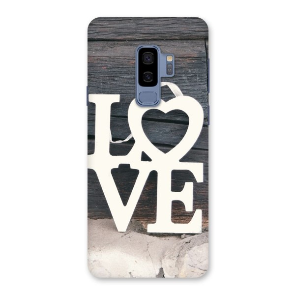 Wood Love Lock Back Case for Galaxy S9 Plus