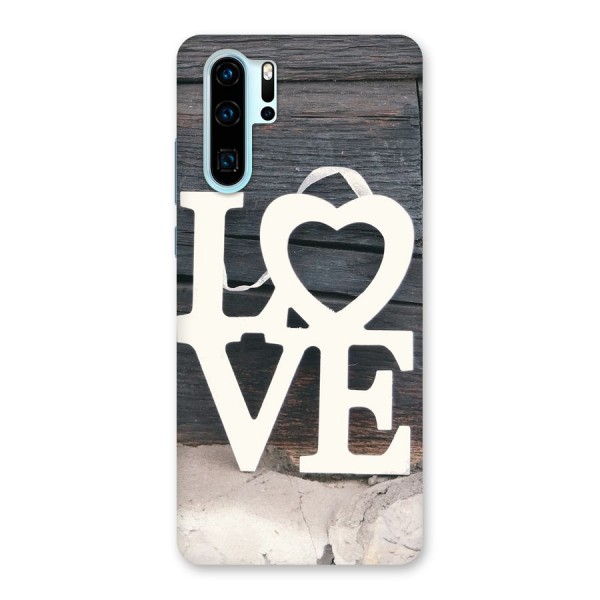 Wood Love Lock Back Case for Huawei P30 Pro