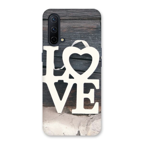 Wood Love Lock Back Case for OnePlus Nord CE 5G