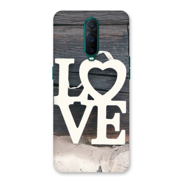 Wood Love Lock Back Case for Oppo R17 Pro