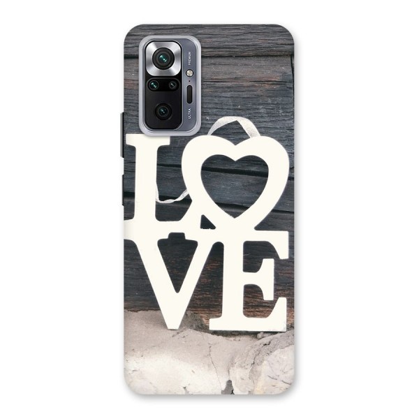 Wood Love Lock Back Case for Redmi Note 10 Pro