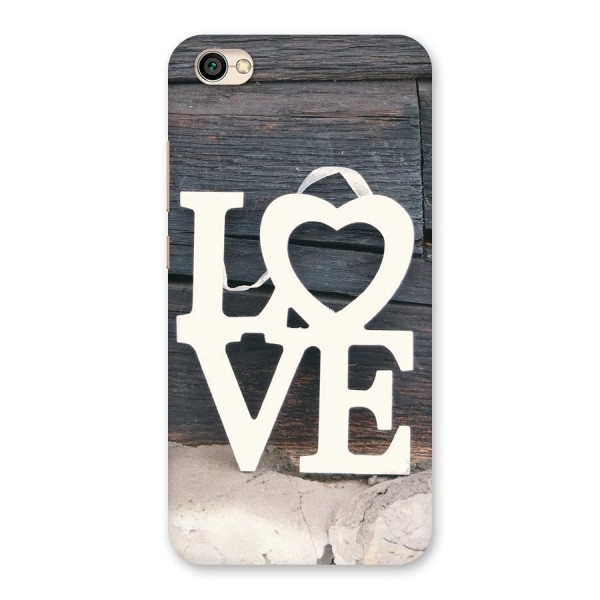 Wood Love Lock Back Case for Redmi Y1 Lite