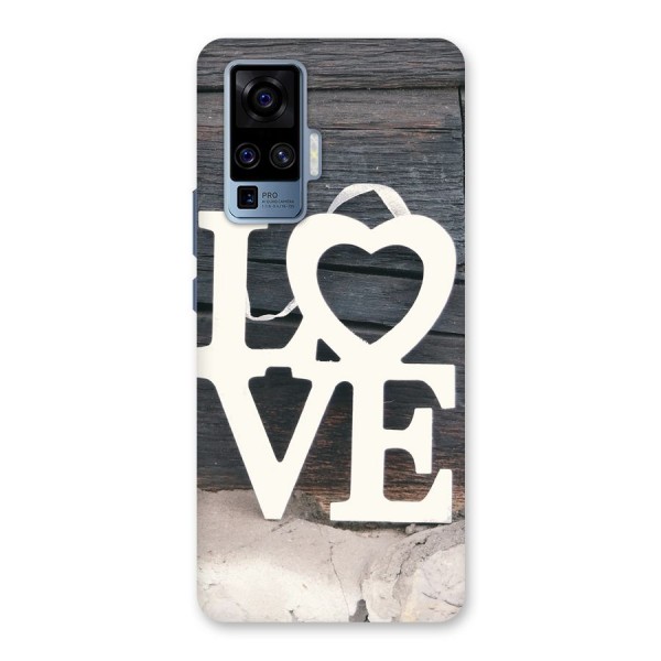 Wood Love Lock Back Case for Vivo X50 Pro