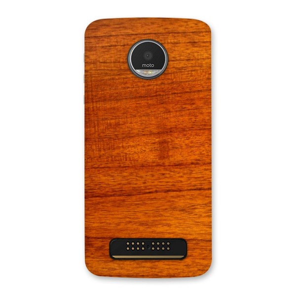 Wood Texture Design Back Case for Moto Z Play