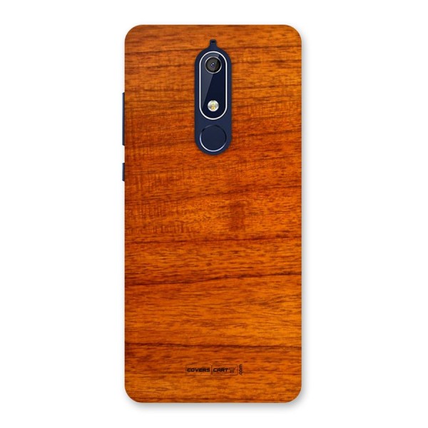 Wood Texture Design Back Case for Nokia 5.1