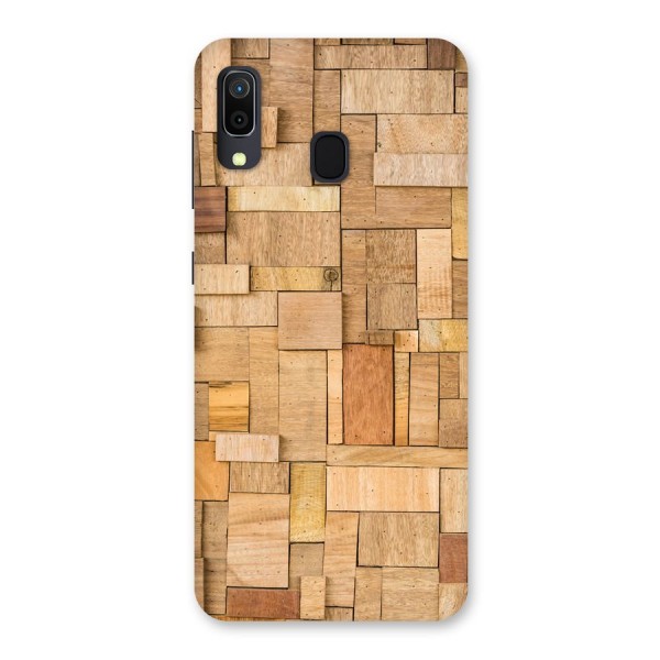 Wooden Blocks Back Case for Galaxy A20