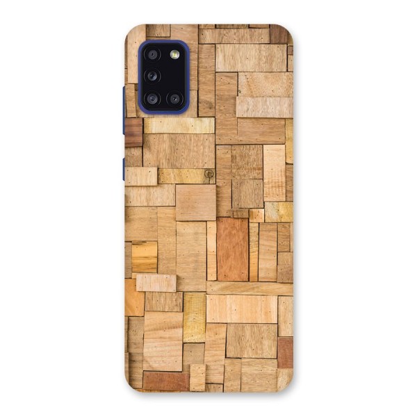 Wooden Blocks Back Case for Galaxy A31