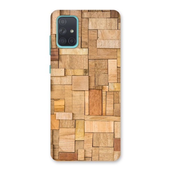 Wooden Blocks Back Case for Galaxy A71