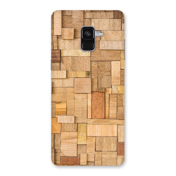 Wooden Blocks Back Case for Galaxy A8 Plus