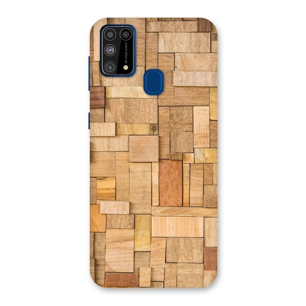 Wooden Blocks Back Case for Galaxy F41