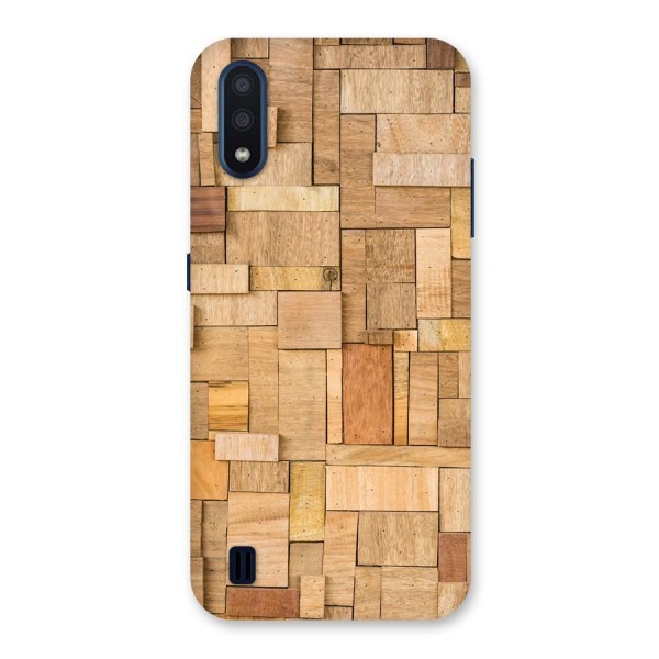 Wooden Blocks Back Case for Galaxy M01