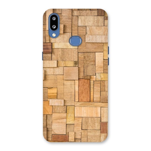 Wooden Blocks Back Case for Galaxy M01s