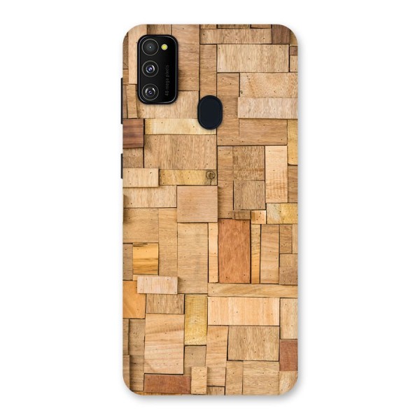 Wooden Blocks Back Case for Galaxy M21